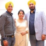 Deep Kalsi with his parents