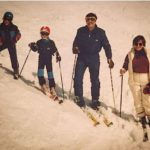 Richard Keep's childhood photo with his mother, step-father, and brother