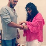 Ritesh Sidhwani with his sister
