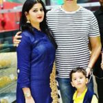 Sooraj Thapar with his wife Deepti Dhyani and son Vishvm Thapar