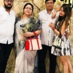 Tina Datta with her family
