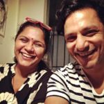 Yudhishtar Urs with his sister Hema Malini Urs
