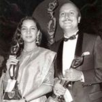 Anupam Kher With His Filmfare Award - Best Actor for Saaransh