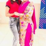 Khuspreet Kaur with her mother