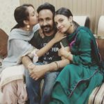 Khuspreet Kaur with her sister and father