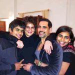 Priyanka Gandhi with her husband and children