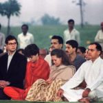 Priyanka Gandhi with her parents and brother