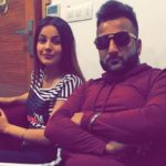 Shehnaz Kaur Gill with her brother