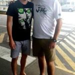 Anrich Nortje with his brother Anton Nortje