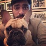 Karan Boolani with his pet Dog