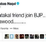 Mukhtar Abbas Naqvi Tweets About Sabir Ali