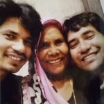 Dinesh Lal Yadav With His Mother and Brother Parvesh Lal Yadav