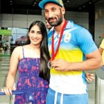 Sardar Singh with Ashpal Kaur Bhogal