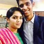 Veda Krishnamurthy with her Brother