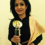 Anjana Om Kashyap with award
