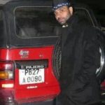 Babbu Maan with his Pajero car