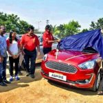 Dutee Chand Being Presented The Ford Aspire