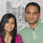 Miss Pooja with her husband