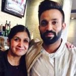 Dilpreet Dhillon with his mother