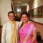 Fathima Babu with her husband