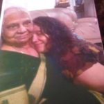 Fathima Babu with her mother