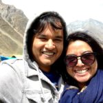 Faye D'Souza With Sagar Gokhale
