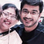 Madhav Deochake with his mother