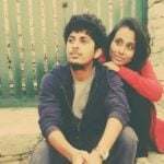 Mayur More with his girlfriend