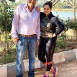Sania Mirza With Her Father Imran Mirza