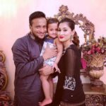 Umme Ahmed Shishir with her husband and her daughter