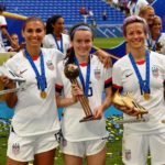 Alex Morgan Showing Her Silver Boot At The 2019 World Cup