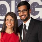 Anjali Pichai with her husband