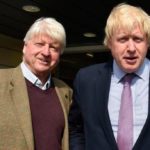 Boris Johnson with his father