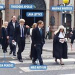 Boris Johnson with his wife and children