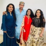 Faisal Khan with his sisters