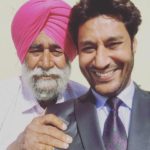 Harbhajan Mann with his father