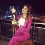 Jennifer Winget with the award