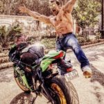 Nawab Shah with his Kawasaki Ninja H2