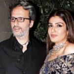 Raveena Tandon with her husband