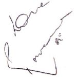 Raveena Tandon's autograph