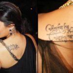 Raveena Tandon's shoulder tattoo