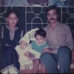 Rohit Reddy with his family in childhood