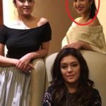 Saher Bamba (encircled) with her mother and sister