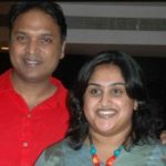 Vanitha Vijaykumar with her husband Anand Jayarajan