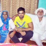 Vivek Suhag with his parents