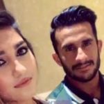 Hasan Ali with his wife Shamia Arzoo