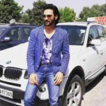 Navi Bhangu with his car 