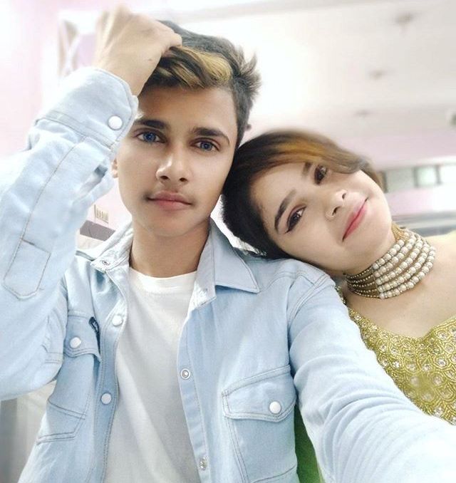 Lucky Dancer with his sister