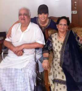 Neeta Lulla with her parents