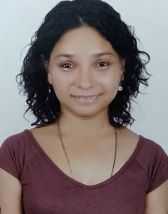 An old picture of Sunita Rajwar